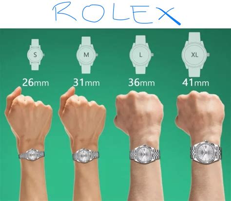 rolex sizes on wrist|rolex case size chart.